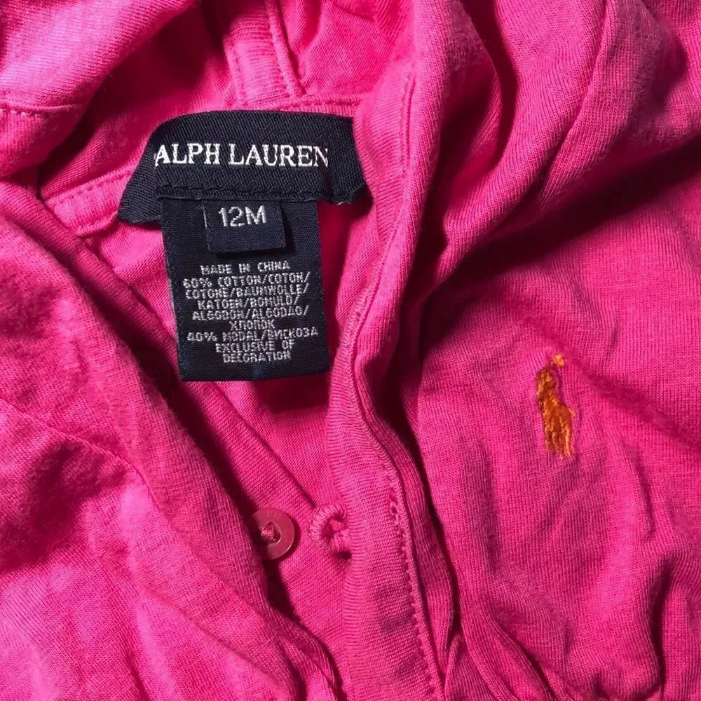 12 M Ralph Lauren Pink Sun Dress